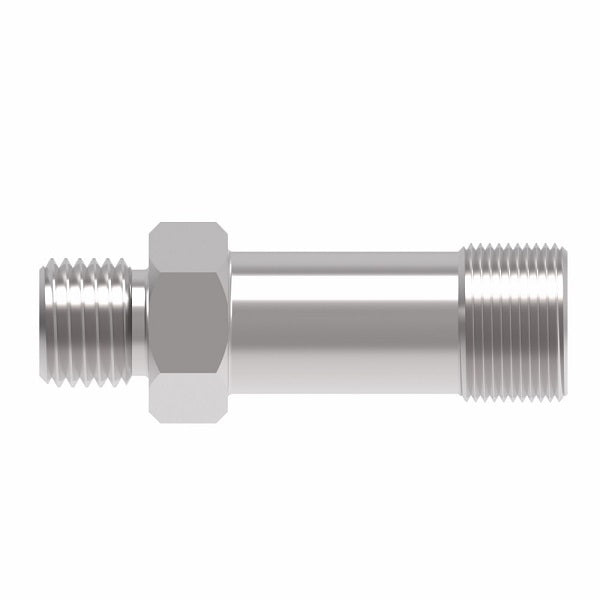 FF1854T0808S Aeroquip by Danfoss | ORS/SAE O-Ring Boss Long Adapter | -08 Male O-Ring Face Seal x -08 Male SAE O-Ring Boss | Steel