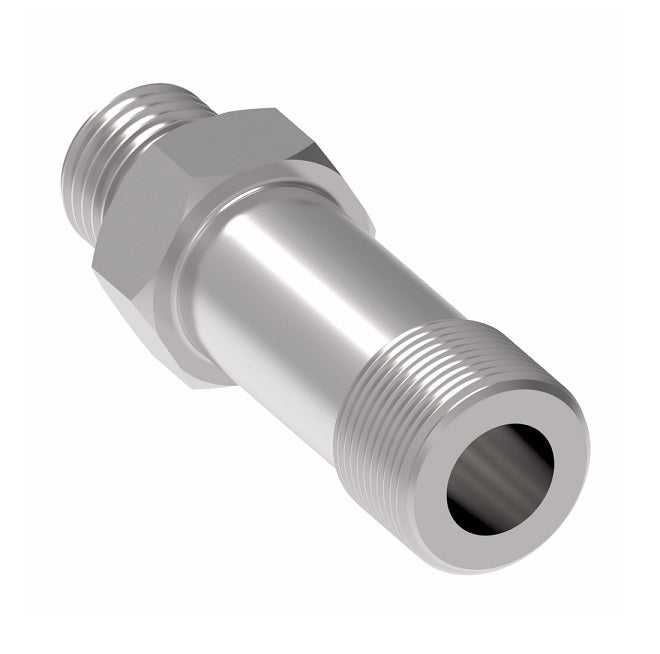 FF1854T1616S Aeroquip by Danfoss | ORS/SAE O-Ring Boss Long Adapter | -16 Male O-Ring Face Seal x -16 Male SAE O-Ring Boss | Steel