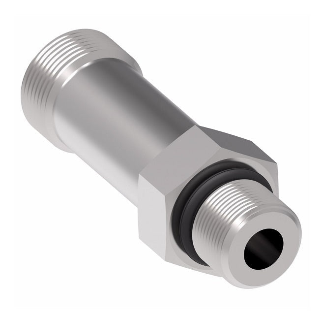 FF1854T0606S Aeroquip by Danfoss | ORS/SAE O-Ring Boss Long Adapter | -06 Male O-Ring Face Seal x -06 Male SAE O-Ring Boss | Steel