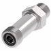 FF1854T0606S Aeroquip by Danfoss | ORS/SAE O-Ring Boss Long Adapter | -06 Male O-Ring Face Seal x -06 Male SAE O-Ring Boss | Steel