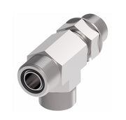 FF1865T2424S Aeroquip by Danfoss | ORS/ORS/SAE O-Ring Boss (adj.) Run Tee Adapter | -24 Male O-Ring Face Seal x -24 Male O-Ring Face Seal x -24 Male SAE O-Ring Boss | Steel