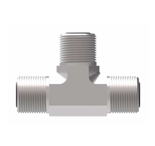 FF1898T2020S Aeroquip by Danfoss | ORS Male/ORS Male/ORS Male Tee Adapter | -20 Male O-Ring Face Seal x -20 Male O-Ring Face Seal x -20 Male O-Ring Face Seal | Steel