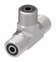 FF1898T1616S Aeroquip by Danfoss | ORS Male/ORS Male/ORS Male Tee Adapter | -16 Male O-Ring Face Seal x -16 Male O-Ring Face Seal x -16 Male O-Ring Face Seal | Steel