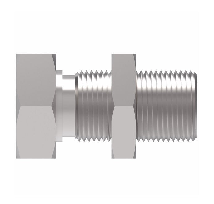 FF1922T1212S Aeroquip by Danfoss | ORS Bulkhead Male / Braze Adapter | -12 Male O-Ring Face Seal Bulkhead x -12 Braze End | Steel