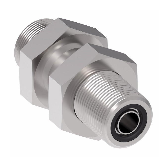 FF1994T1212S Aeroquip by Danfoss | Male ORS/ORS Bulkhead Adapter | -12 Male O-Ring Face Seal x -12 Male O-Ring Face Seal | Steel