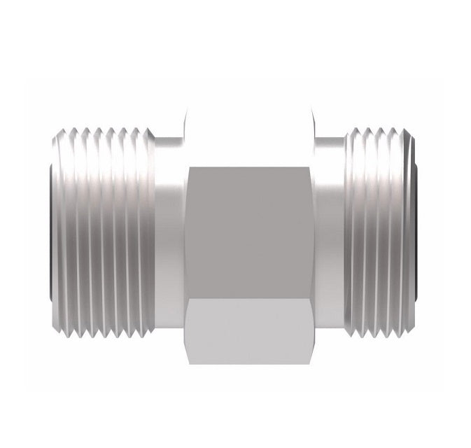 FF2000T0606S Aeroquip by Danfoss | ORS/ORS Adapter | -06 Male O-Ring Face Seal x -06 Male O-Ring Face Seal | Steel