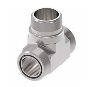 FF2001T1616S Aeroquip by Danfoss | ORS/ORS/Male NPTF Branch Tee Adapter | -16 Male O-Ring Face Seal x -16 Male O-Ring Face Seal x -16 Male NPTF | Steel