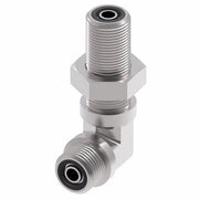 FF2030T1616S Aeroquip by Danfoss | ORS Male/ORS Male 90° Elbow Bulkhead Adapter | -16 Male O-Ring Face Seal x -16 Male O-Ring Face Seal | Steel