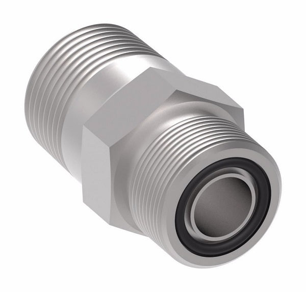 FF2031T1008S Aeroquip by Danfoss | ORS/Male NPTF Adapter | -10 Male O-Ring Face Seal x -10 Male NPTF | Steel