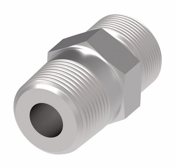 FF2031T0402S Aeroquip by Danfoss | ORS/Male NPTF Adapter | -04 Male O-Ring Face Seal x -02 Male NPTF | Steel