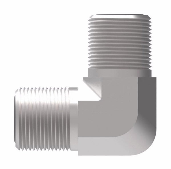 FF2035T0808S Aeroquip by Danfoss | ORS Male/ORS Male 90° Elbow Adapter | -08 Male O-Ring Face Seal x -08 Male O-Ring Face Seal | Steel