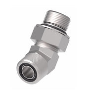 FF2068T1620S Aeroquip by Danfoss | ORS/SAE O-Ring Boss (adj.) 45° Elbow Adapter | -16 Male O-Ring Face Seal x -20 Male SAE O-Ring Boss | Steel