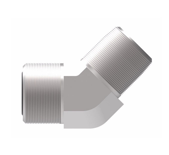 FF2093T0806S Aeroquip by Danfoss | ORS/Male NPTF 45° Elbow Adapter | -08 Male O-Ring Face Seal x -06 Male NPTF | Steel