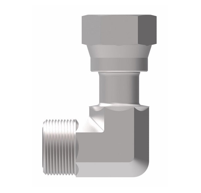 FF2098T1212-213 Aeroquip by Danfoss | ORS Male/ORS Female 90° Elbow Adapter | -12 Male O-Ring Face Seal x -12 Female O-Ring Face Seal | Viton O-Ring | Steel
