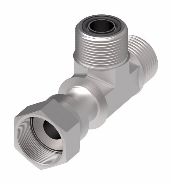 FF2114T1616S Aeroquip by Danfoss | ORS Male/ORS Male/ORS Female Run Tee Adapter | -16 Male O-Ring Face Seal x -16 Male O-Ring Face Seal x -16 Female O-Ring Face Seal | Steel