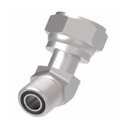 FF2133T0606S Aeroquip by Danfoss | ORS Male/ORS Female 45° Elbow Adapter | -06 Male O-Ring Face Seal x -06 Female O-Ring Face Seal | Steel