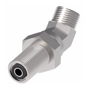 FF2144T1616S Aeroquip by Danfoss | ORS Male/ORS Male 45° Elbow Bulkhead Adapter | -16 Male O-Ring Face Seal x -16 Male O-Ring Face Seal | Steel