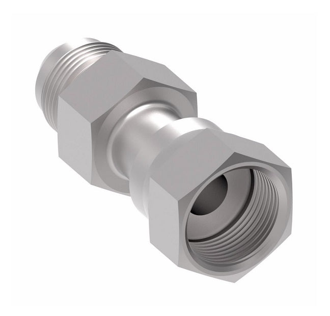 FF2209T0412S Aeroquip by Danfoss | ORS Female Swivel / Male 37° JIC Flare Adapter | -04 Female O-Ring Face Seal Swivel x -12 Male 37° JIC Flare | Steel