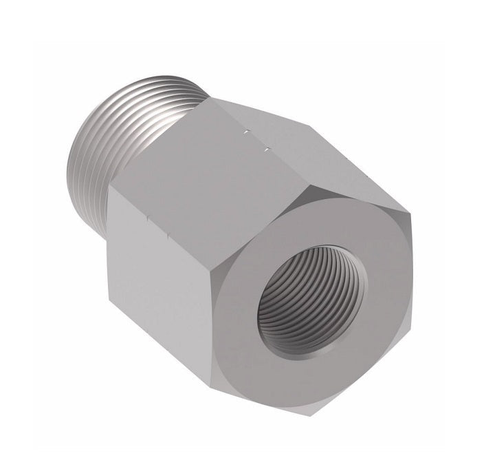 FF2281T0608S Aeroquip by Danfoss | ORS/ORS Reducer Adapter | -06 Male O-Ring Face Seal x -08 Female O-Ring Face Seal | Steel