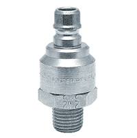 FHP2M2 ZSi-Foster Quick Disconnect FH Series Two Way Valved Plug 1/4" MPT Steel