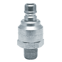 FHP2M2-103 ZSi-Foster Quick Disconnect FH Series Two Way Valved Plug 1/4" MPT Steel w/Ethylene Prop. Seal