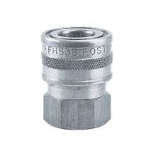 FHS2 ZSi-Foster Quick Disconnect FH Series Straight-Thru Socket 1/4" FPT - Steel