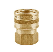 FHS2B ZSi-Foster Quick Disconnect FH Series Straight-Thru Socket 1/4" FPT - Brass