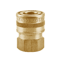 BLFHS4B ZSi-Foster Quick Disconnect FH Series Straight-Thru Socket 1/2" FPT - Ball Lock, Brass