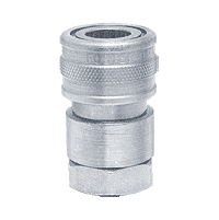 BLFHS4F4 ZSi-Foster Quick Disconnect FH Series Two Way Valved Socket 1/2" FPT- Ball Lock, Steel