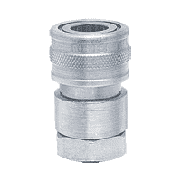 FHS2F2-101 ZSi-Foster Quick Disconnect FH Series Two Way Valved Socket 1/4" FPT - Steel w/Viton Seal