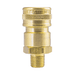 FHS2M2B ZSi-Foster Quick Disconnect FH Series Two Way Valved Socket 1/4" MPT - Brass