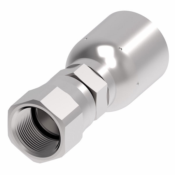 FJ3114-1010S Aeroquip by Danfoss | Female 37° JIC Swivel 100R5 Crimp Fitting | FJ Series | -10 Female 37° JIC Swivel x -10 Hose Barb | Steel