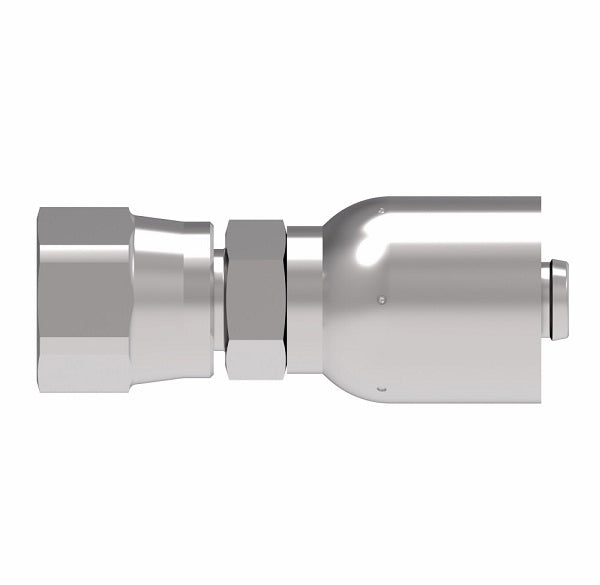 FJ3114-2020S Aeroquip by Danfoss | Female 37° JIC Swivel 100R5 Crimp Fitting | FJ Series | -20 Female 37° JIC Swivel x -20 Hose Barb | Steel
