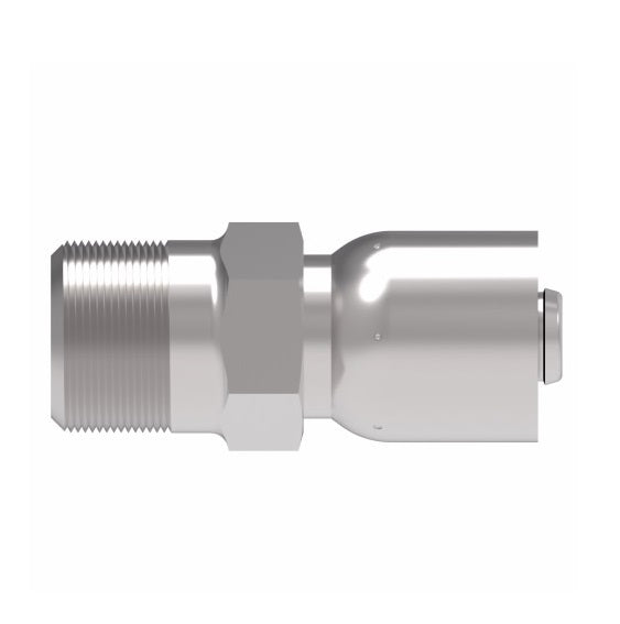 FJ3152-1216S Aeroquip by Danfoss | Male Pipe 100R5 Crimp Fitting | FJ Series | -12 Male Pipe x -16 Hose Barb | Steel