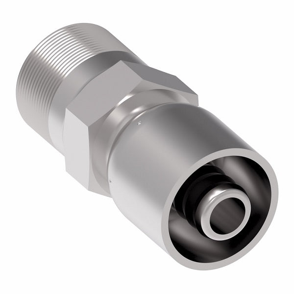 FJ3152-2424S Aeroquip by Danfoss | Male Pipe 100R5 Crimp Fitting | FJ Series | -24 Male Pipe x -24 Hose Barb | Steel