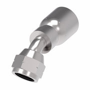 FJ3246-0606S Aeroquip by Danfoss | Female SAE 45° Swivel 45° Elbow 100R5 Crimp Fitting | FJ Series | -06 Female SAE 45° Swivel x -06 Hose Barb | Steel