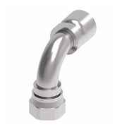FJ3250-2020S Aeroquip by Danfoss | Female 37° JIC Swivel 90° Elbow 100R5 Crimp Fitting | FJ Series | -20 Female 37° JIC Swivel x -20 Hose Barb | Steel