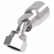 FJ3254-1212S Aeroquip by Danfoss | Female ORS Swivel 45° Elbow 100R5 Crimp Fitting | FJ Series | -12 Female O-Ring Face Seal Swivel x -12 Hose Barb | Steel