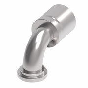 FJ3552-3232S Aeroquip by Danfoss | SAE Code 61 Split Flange 90° Elbow 100R5 Crimp Fitting | FJ Series | -32 Code 61 Split Flange x -32 Hose Barb | Steel