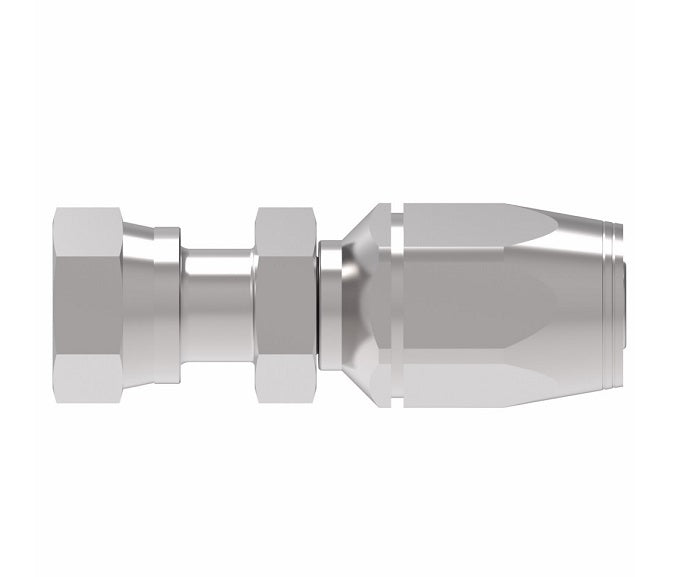 FJ7344-0606S Aeroquip by Danfoss | Female ORS Swivel 100R2 TTC Reusable Hose Fitting | FJ Series | -06 Female O-Ring Face Seal Swivel x -06 Reusable Hose End | Steel