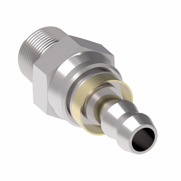 FJ9068-0606S Aeroquip by Danfoss | Male Pipe Swivel Socketless Reusable Hose Fitting | FJ Series | -06 Male Pipe Swivel x -06 Push-On Hose Barb | Steel