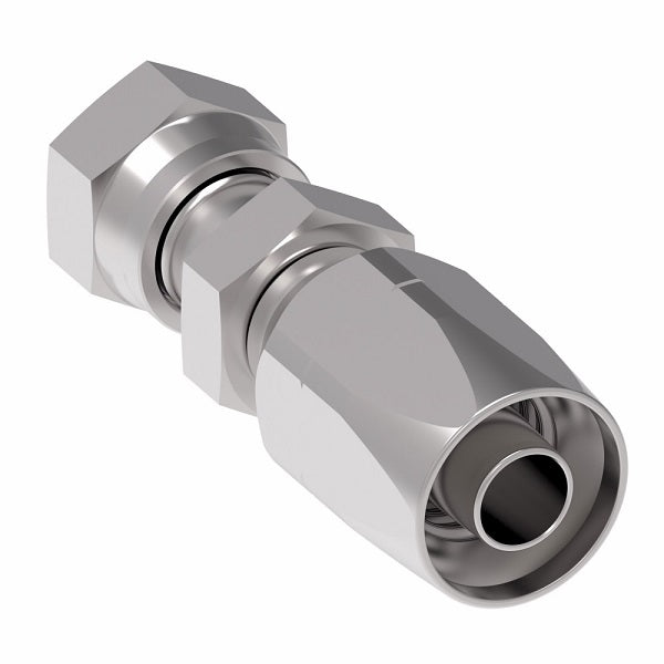 FJ9732-1010S Aeroquip by Danfoss | Female ORS Swivel 100R2 Skive Style Reusable Hose Fitting | FJ Series | -10 Female O-Ring Face Seal Swivel x -10 Reusable Hose End | Steel