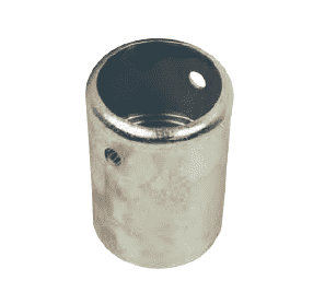 FL24-5 Dixon 1-1/2" Plated Carbon Steel Style FL Long Style External Swage Ferrule - Hose OD from 2-25/64" to 2-32/64"