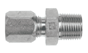 FLC2404-20 Dixon Steel Flareless Bite Fitting - 1-1/4" Male Tube OD x 1-1/4" Male NPTF Adapter