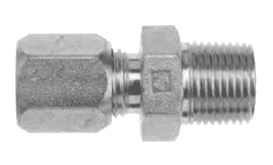 FLC2404-12 Dixon Steel Flareless Bite Fitting - 3/4" Male Tube OD x 3/4" Male NPTF Adapter