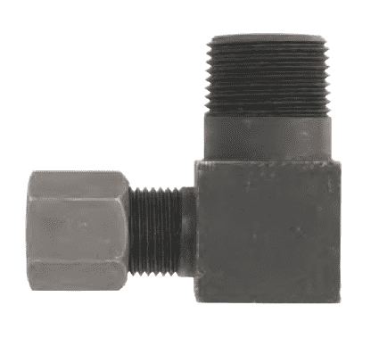 FLC2501-02 Dixon Steel Flareless Bite Fitting - 1/8" Male Tube OD x 1/8" Male NPTF Adapter 90 deg. Elbow