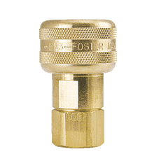 FM3003S ZSi-Foster Quick Disconnect 1-Way Automatic Socket - 1/4" FPT - For Steam, Brass/SS, EPDM Seal