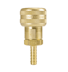 FM3703S ZSi-Foster Quick Disconnect 1-Way Automatic Socket - 3/8" ID - For Steam, Brass/SS, EPDM Seal - Hose Stem