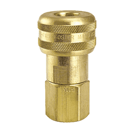 FM4015 ZSi-Foster Quick Disconnect 1-Way Automatic Socket - 1/4" FPT - Brass