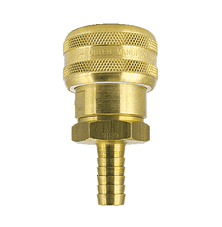 FM6906 ZSi-Foster Quick Disconnect 1-Way Automatic Socket - 3/4" ID - Brass - Hose Stem